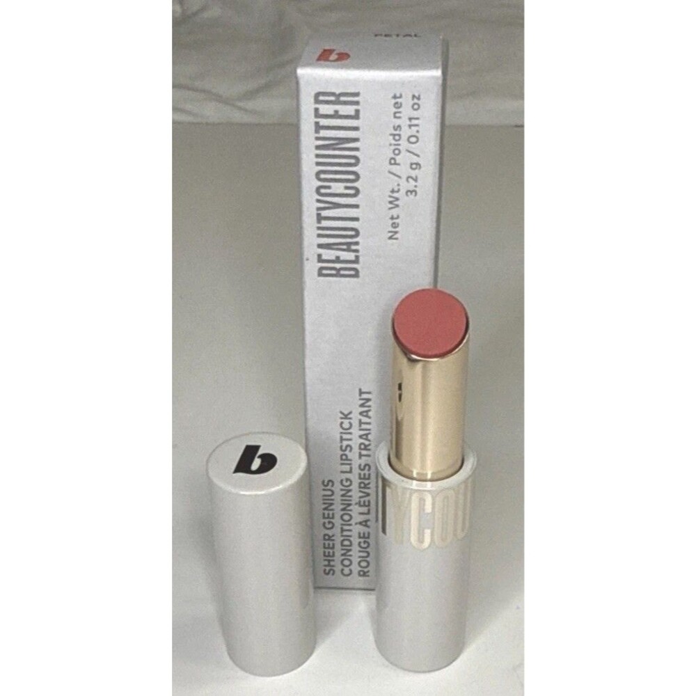 Beautycounter Lipstick Petal Sheer Genius Conditioning Full Size NIB